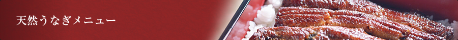天然うなぎメニュー